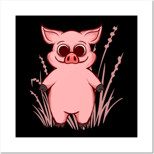 Cute Pig Graphic T-shirt | Pig Lover Gift Posters and Art